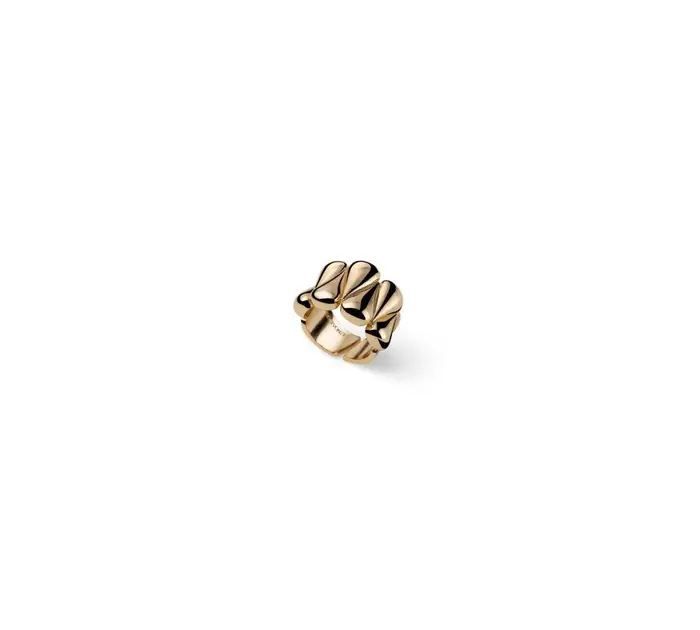 UNOAERRE Anello Line Dorato - - Placcato Oro