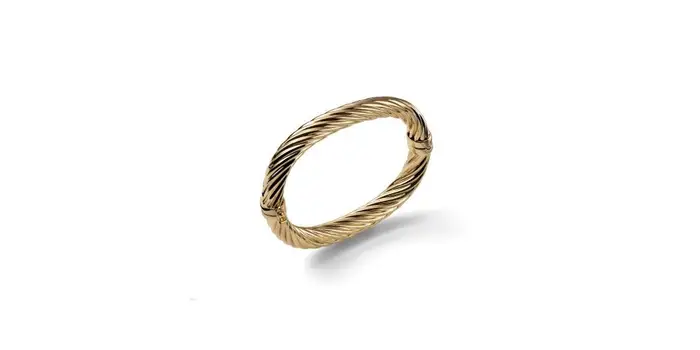 UNOAERRE Bracciale Rigido Torchon Dorato