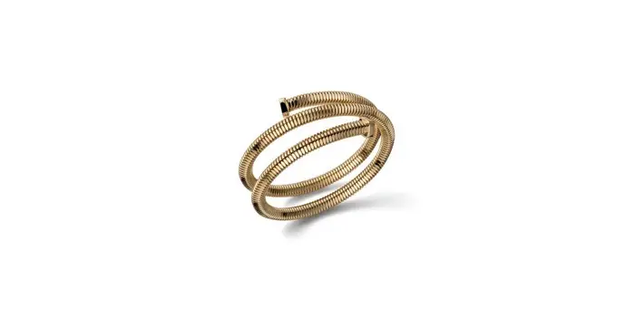 UNOAERRE Bracciale Tubogas Tre Giri Dorato