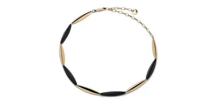 Collana Aria Con Elementi Neri - Unoaerre