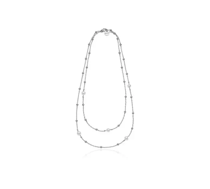 UNOAERRE Collana Lunga Con Perle Naturali