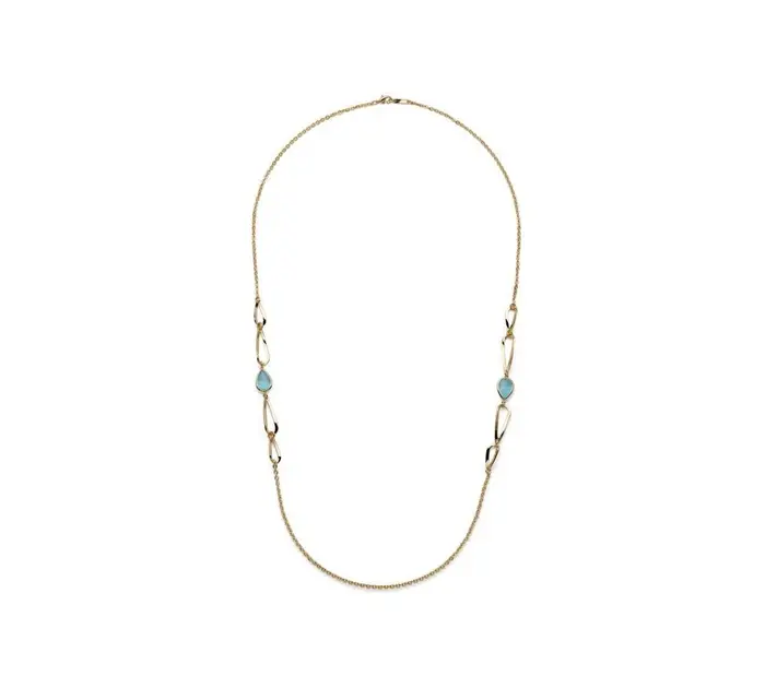 UNOAERRE Collana Lunga Joya Goccia Azzurra