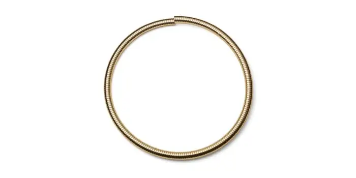 UNOAERRE Collana Rigida Tubogas Dorata