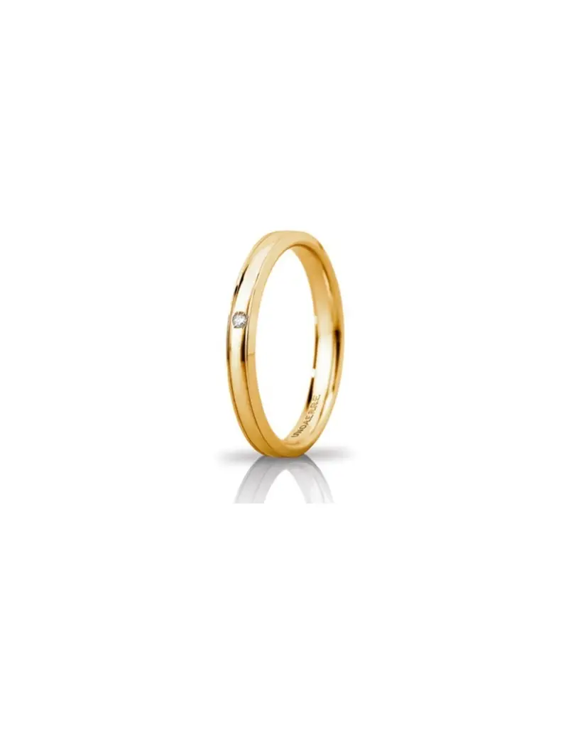 Unoaerre Fede Fedi Brillanti Promesse Orion Slim in oro giallo con diamante 30AFC279/001C01