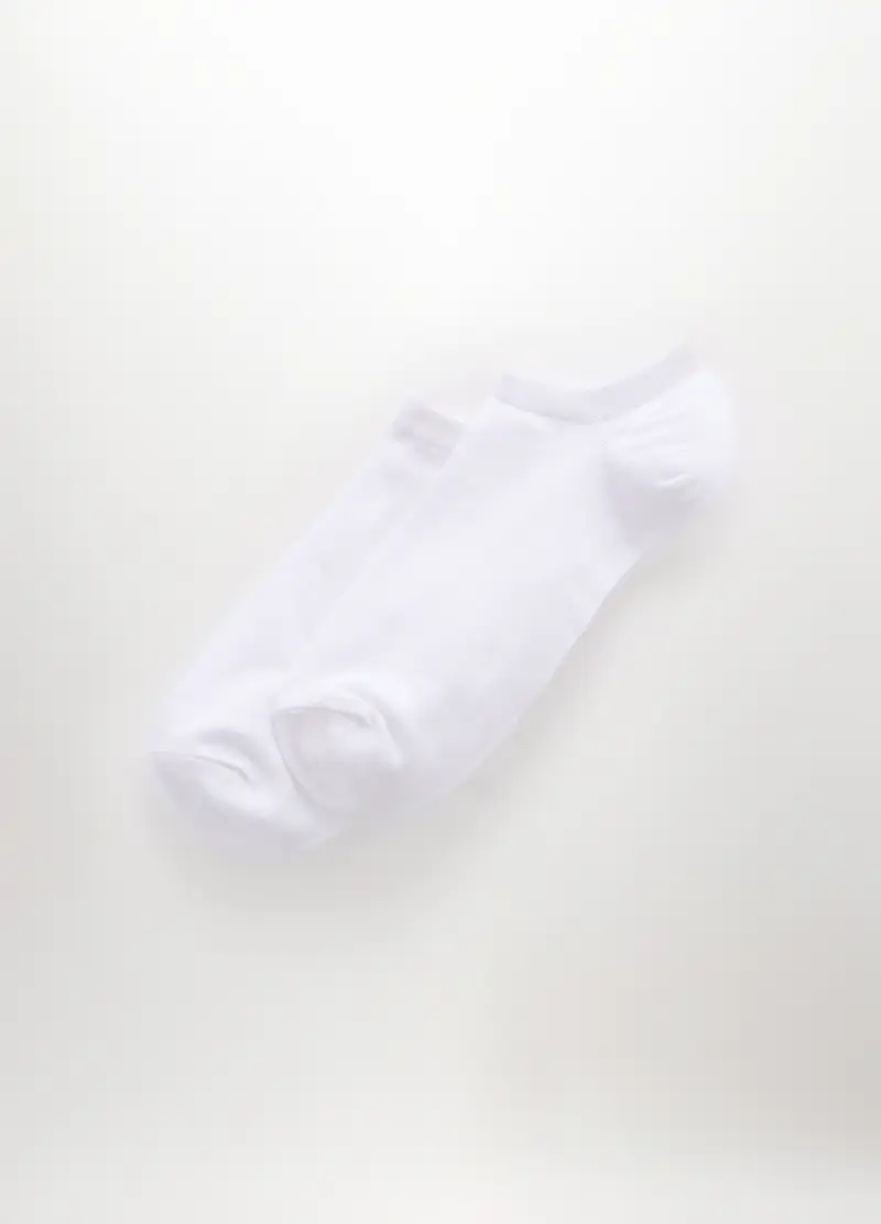 Upim 3 Pack Calzini Sneaker In Cotone Stretch Uomo, Bianco ottico