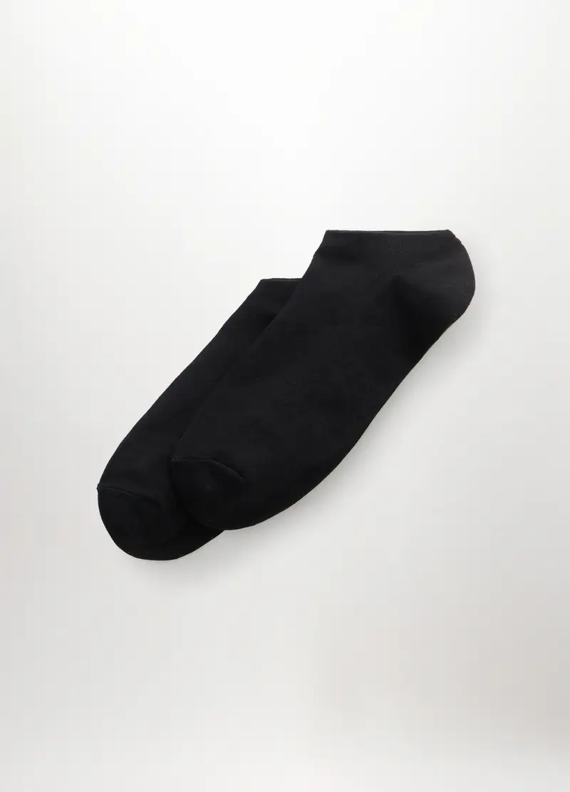 Upim 3 Pack Calzini Sneaker In Cotone Stretch Uomo, Nero