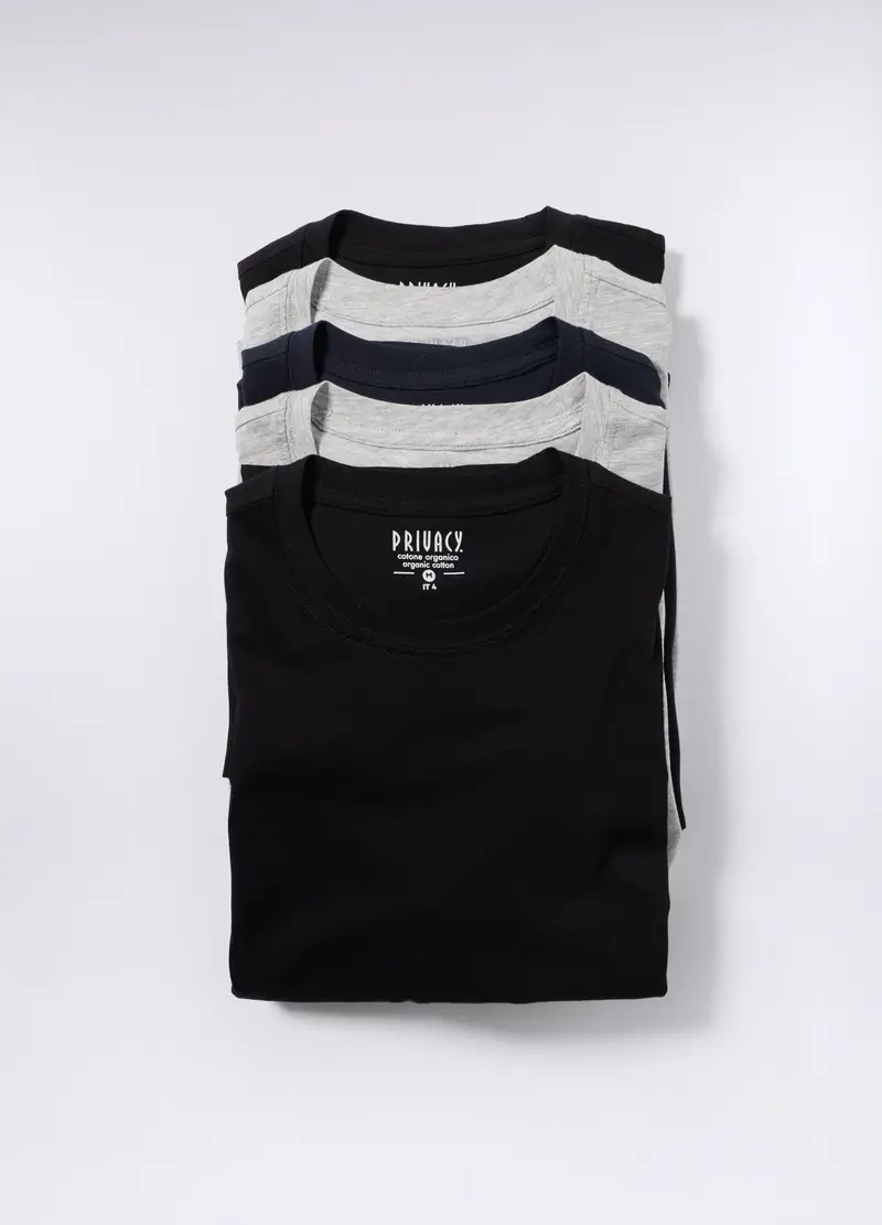 Upim 5 Pack Magliette Intime Girocollo Uomo, Multicolor