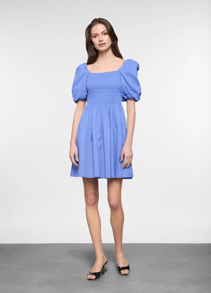 Upim Abito Corto In Puro Cotone Donna, Azzurro chiaro