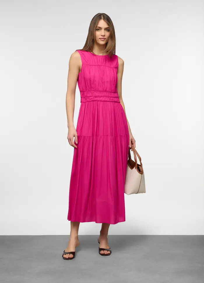 Upim Abito Lungo In Pura Viscosa Donna, Rosa fuxia