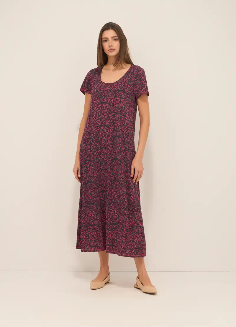 Upim Abito Lungo In Puro Cotone Donna, Rosso fragola