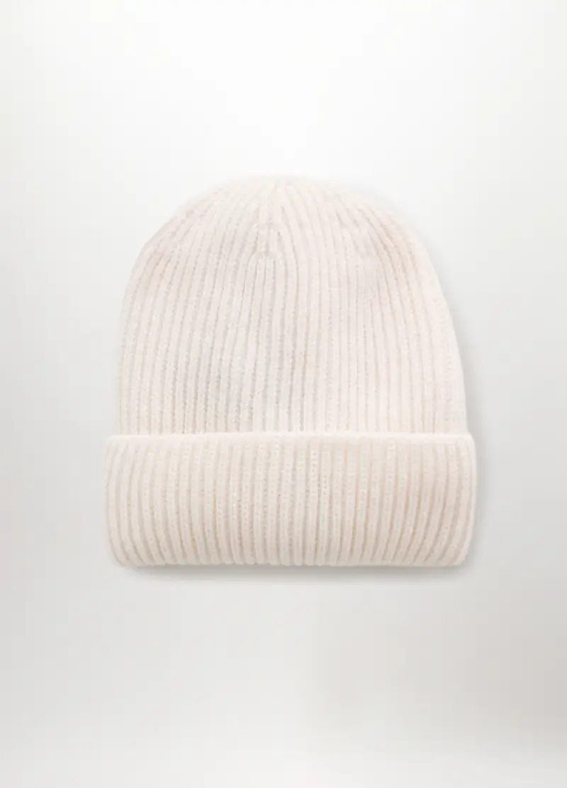 Berretto Tricot Donna, Bianco panna