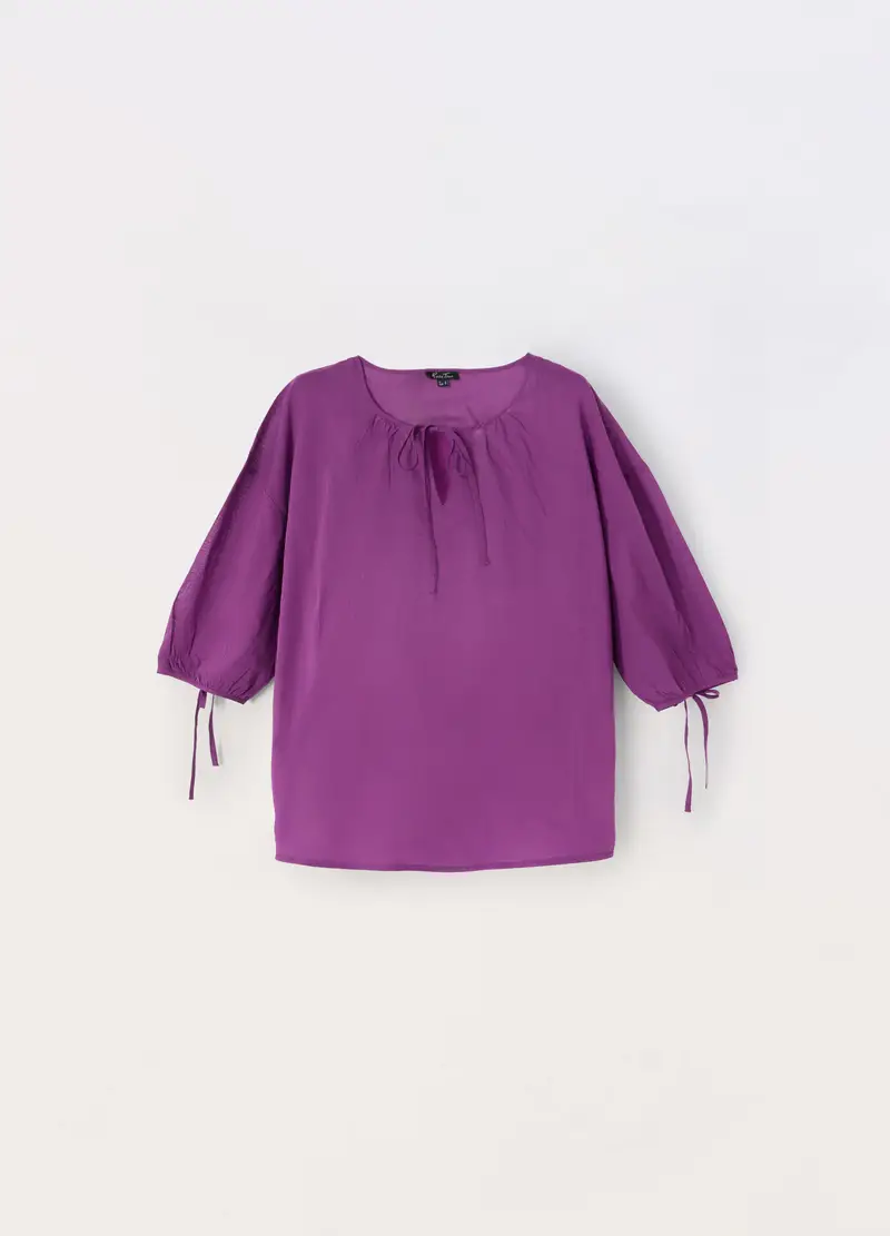 Upim Blusa In Puro Cotone Donna Curvy, Viola malva
