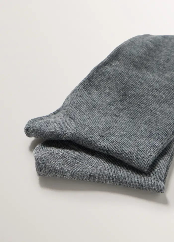 Upim Calze Corte In Misto Cotone Stretch Donna, Grigio chiaro