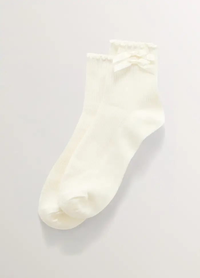 Upim Calze Sneakers Misto Cotone Stretch Donna, Bianco gesso