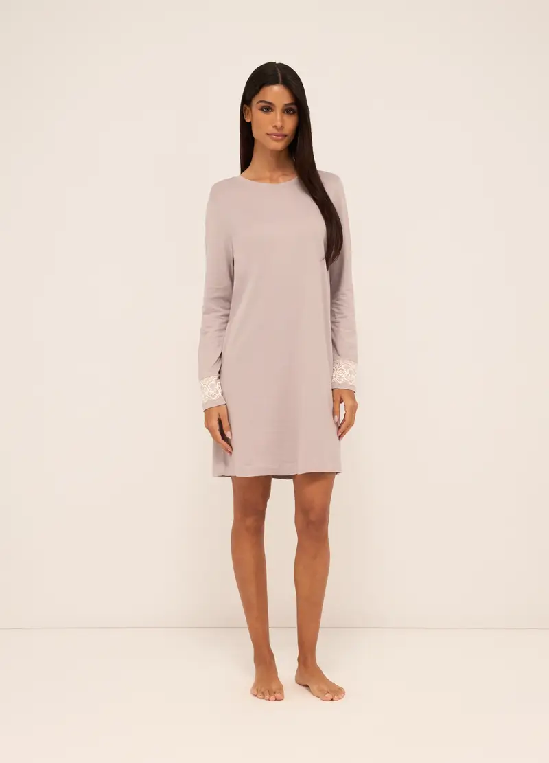Upim Camicia Da Notte In Misto Cotone Donna, Beige chiaro