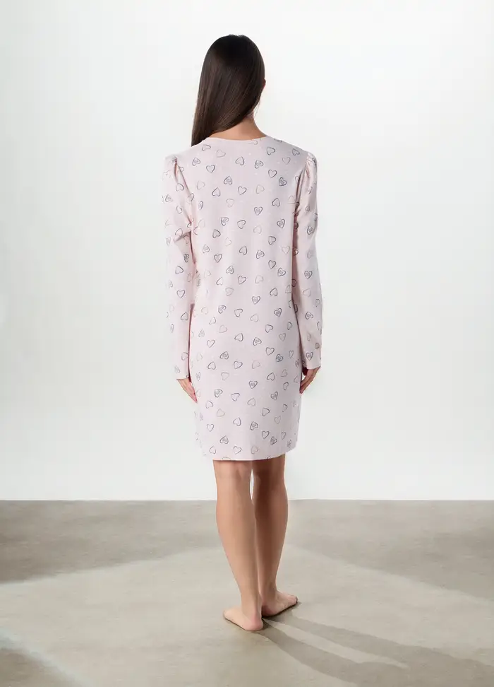 Upim Camicia Da Notte In Puro Cotone Donna, Rosa chiaro