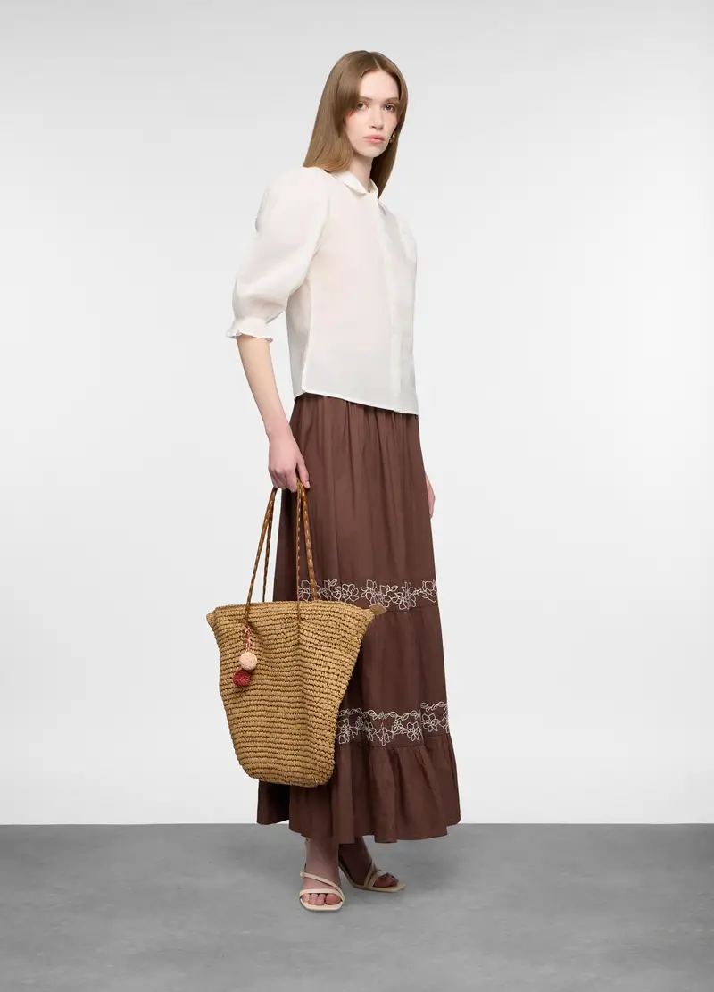 Upim Camicia Fit Regular Con Collo Classico In Cotone Voile Donna, Bianco