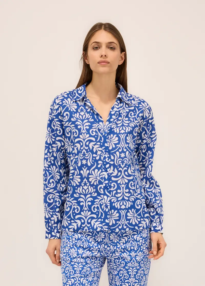 Upim, Camicia In Puro Cotone Donna, Blu elettrico, Taglia: S