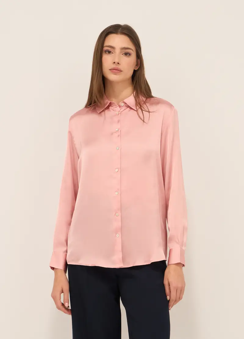 Upim, Camicia In Raso Donna, Rosa chiaro, Taglia: S
