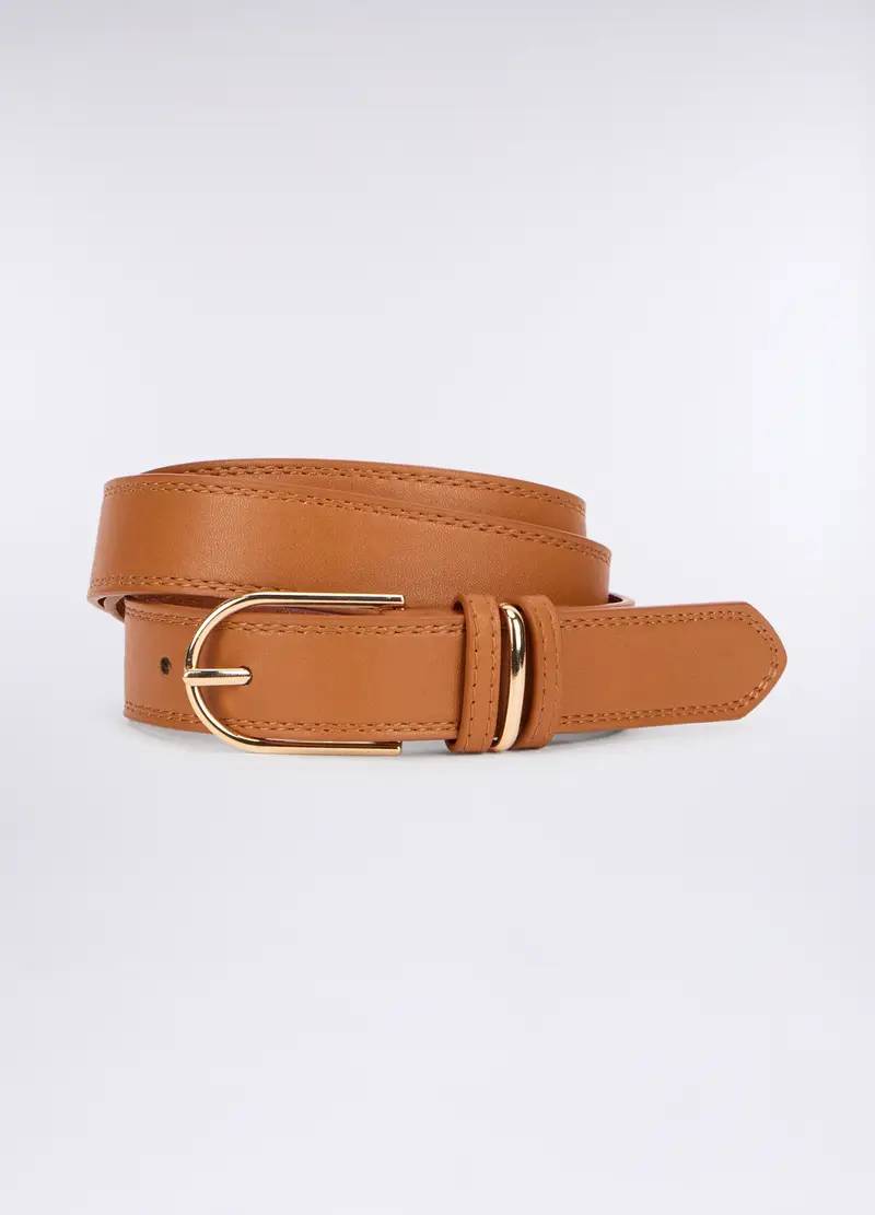 Upim Cintura In Eco Pelle Donna, Marrone chiaro