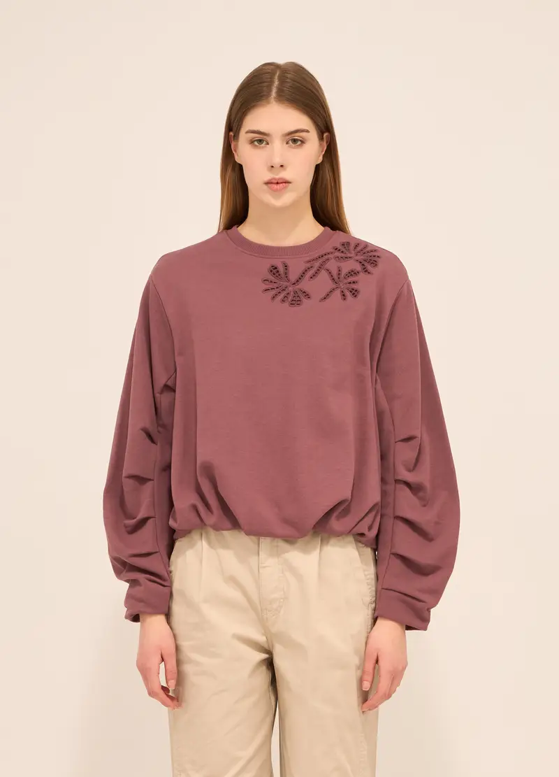 Upim Felpa Misto Cotone Donna, Rosa scuro