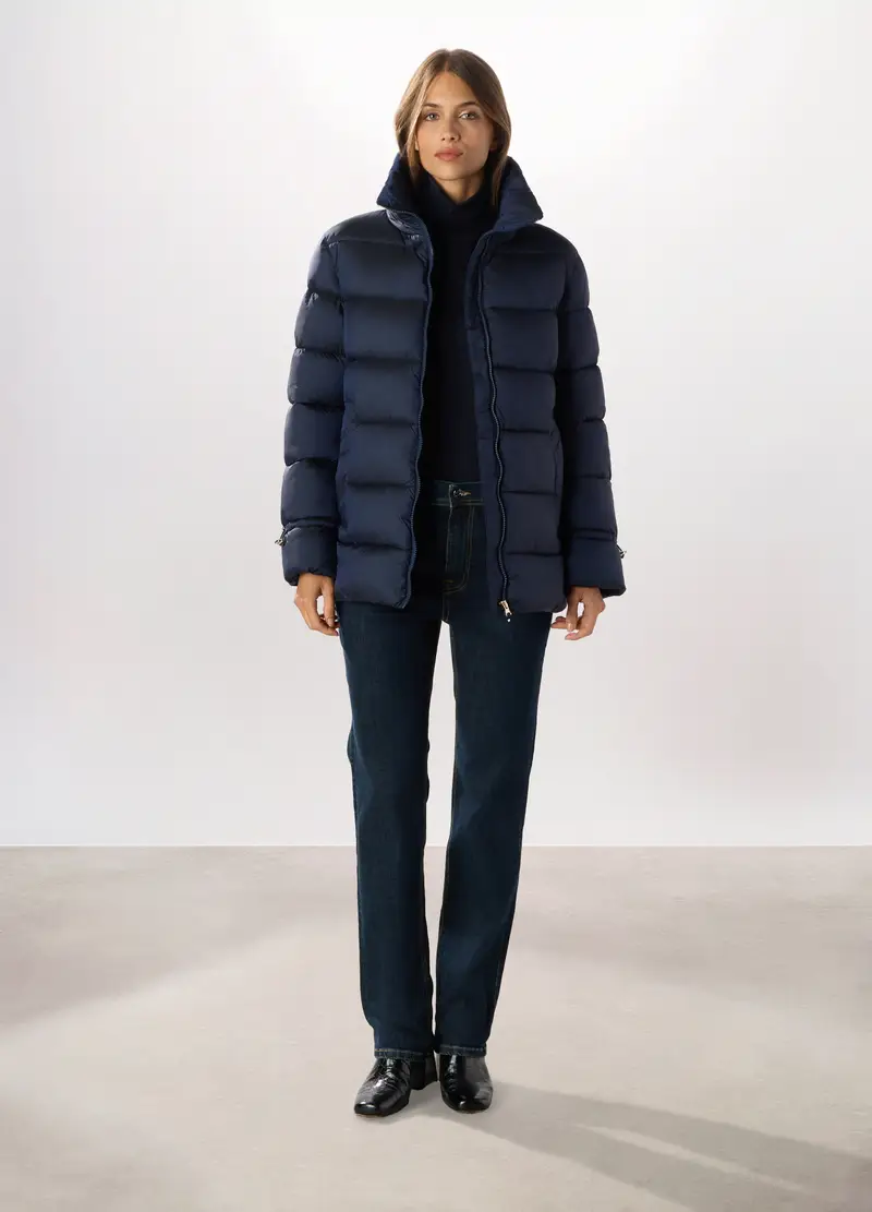 Upim Giubbotto Imbottito A Collo Alto Donna, Blu navy