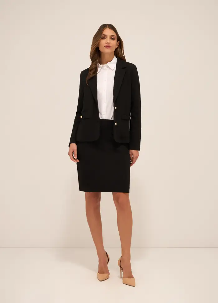 Upim Gonna A Tubino Jacquard Donna, Nero