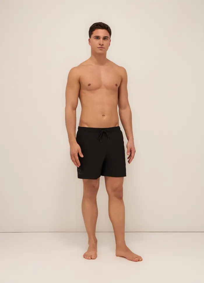 Boxer Mare Con Taschino Uomo, Nero