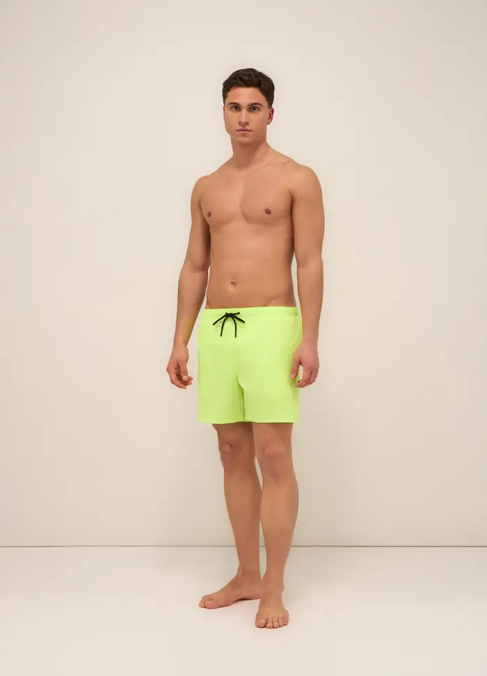 Boxer Mare Con Taschino Uomo, Verde acido