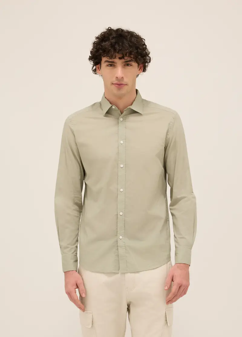 UPIM HB, Camicia Regular Fit In Cotone Uomo, Verde salvia, Taglia: S