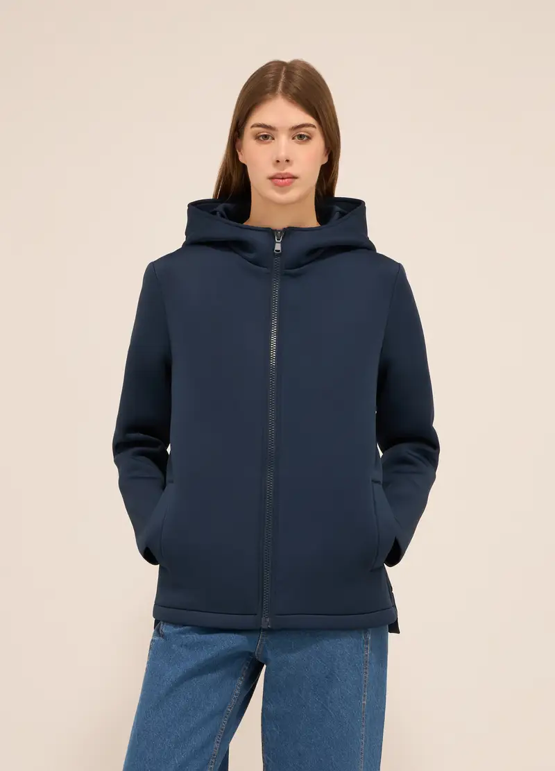 UPIM HB Giacca In Neoprene Donna, Blu scuro