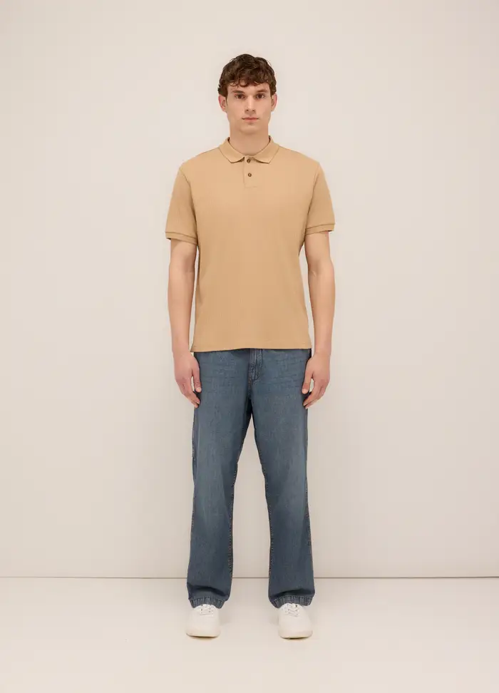 Jeans Over In Denim Di Cotone Uomo, Blu denim