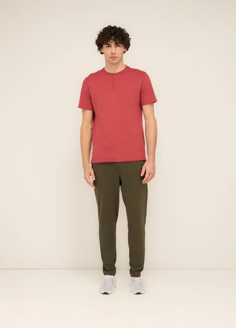 UPIM HB, Jogger In Cotone Mélange Uomo, Unisex, Marrone fango, Taglia: L