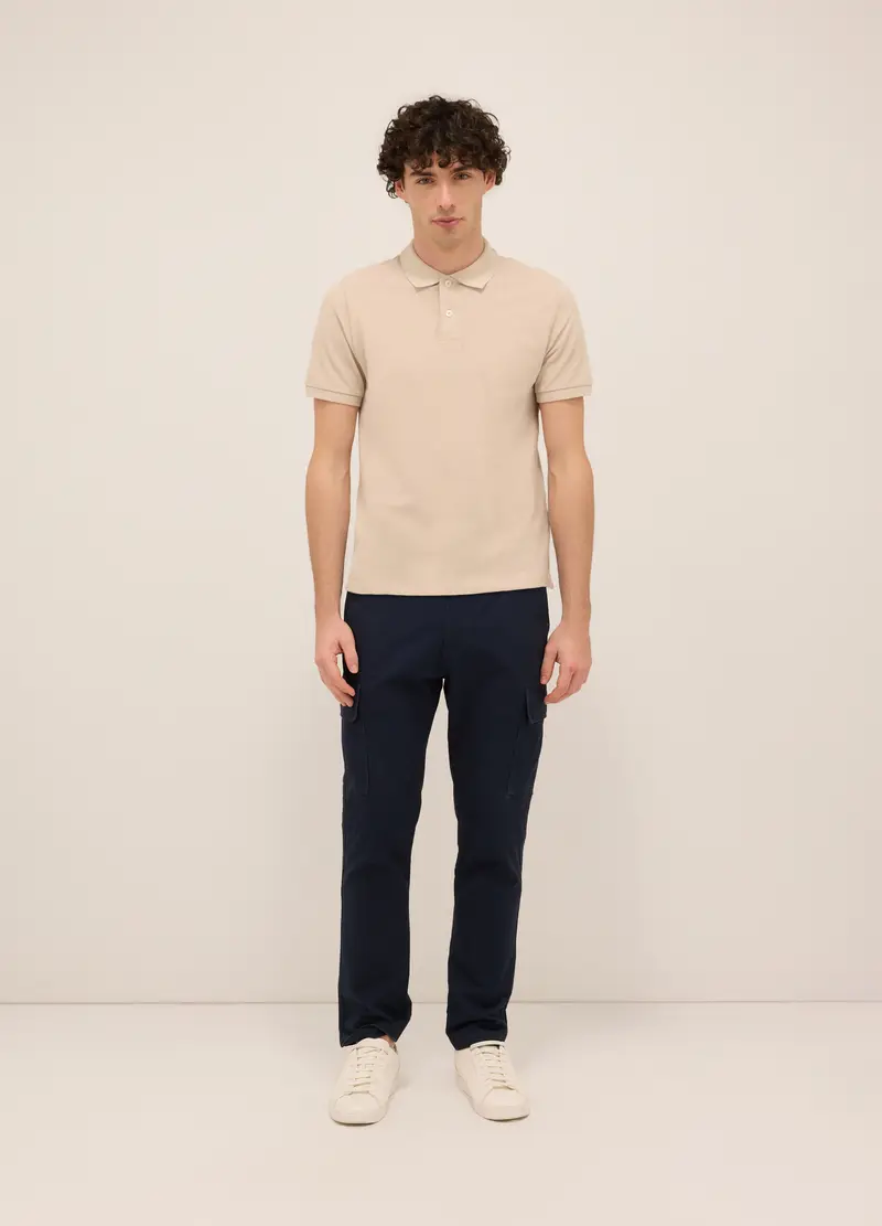 UPIM HB Pantalone Cargo In Twill Di Cotone Uomo, Blu scuro