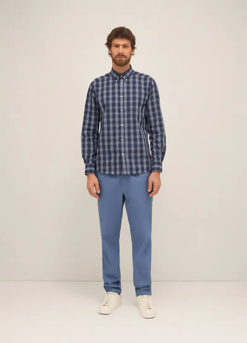 UPIM HB Pantaloni Chino In Twill Di Puro Cotone Uomo, Azzurro cielo