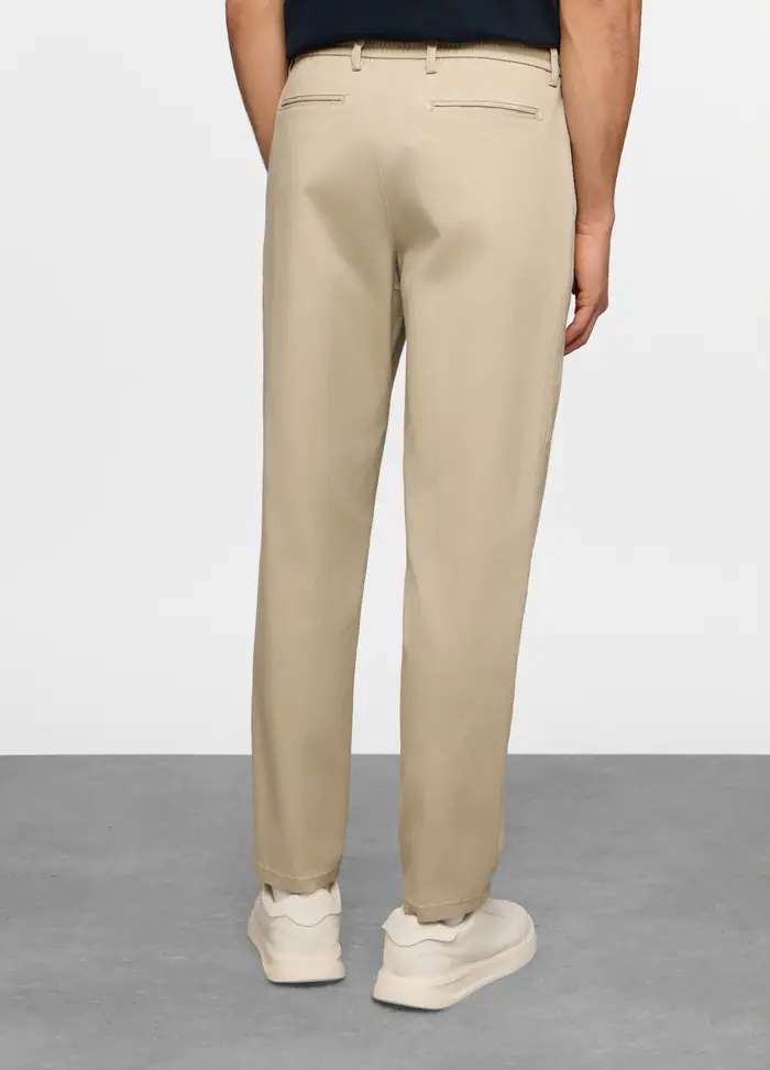 UPIM HB Pantaloni Chino Relaxed Fit In Twill Di Cotone Uomo, Beige chiaro