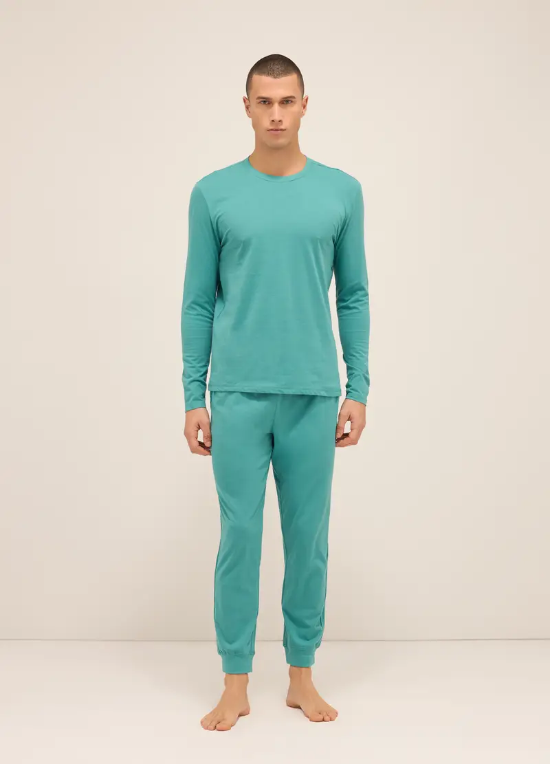 UPIM HB, Pantaloni Del Pigiama In Cotone Con Coulisse Uomo, Azzurro acqua, Taglia: M