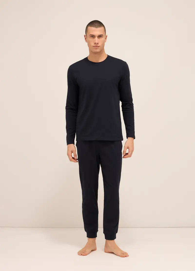 UPIM HB Pantaloni Del Pigiama In Cotone Con Coulisse Uomo, Blu scuro