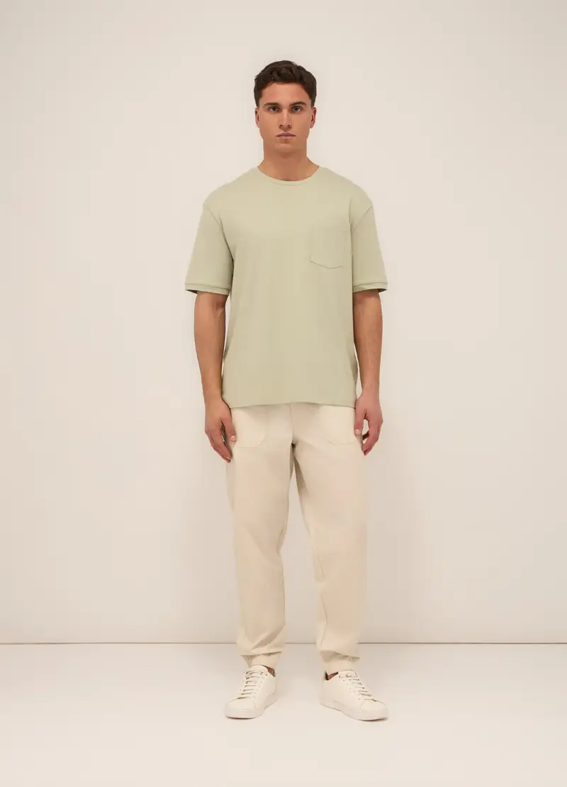 UPIM HB Pantaloni In Chino In Popeline Di Cotone Uomo, Bianco lana