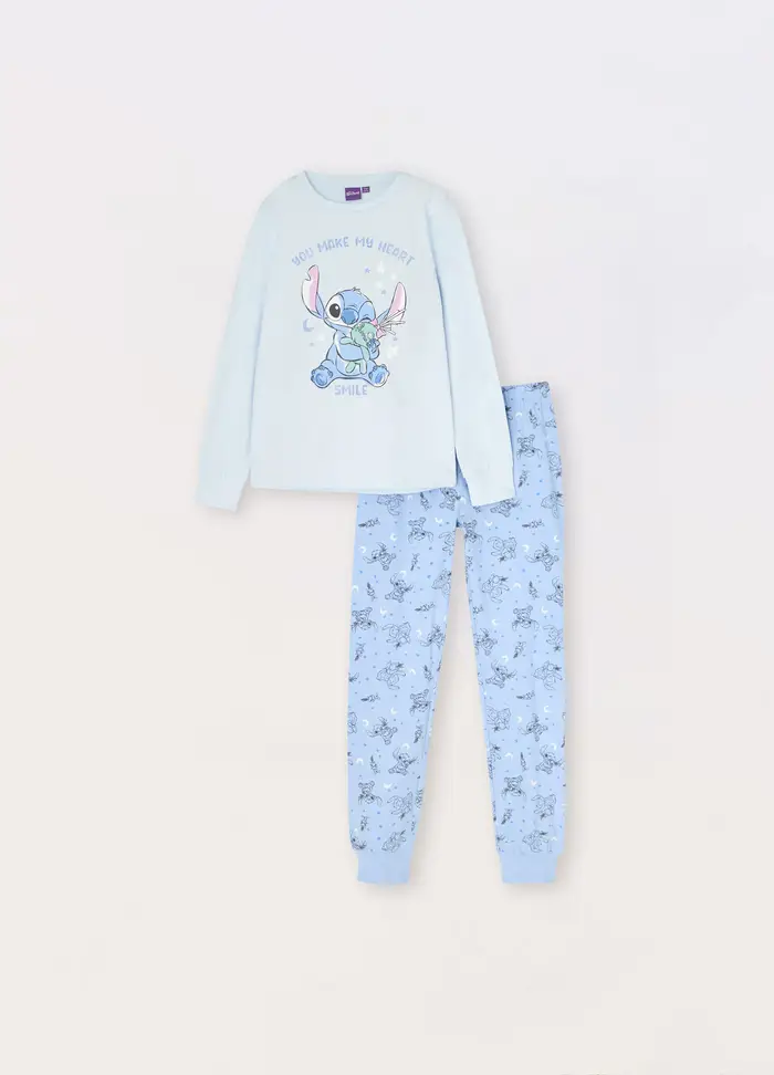 UPIM HB Set Pigiama In Jersey Di Puro Cotone Bambina, Blu chiaro