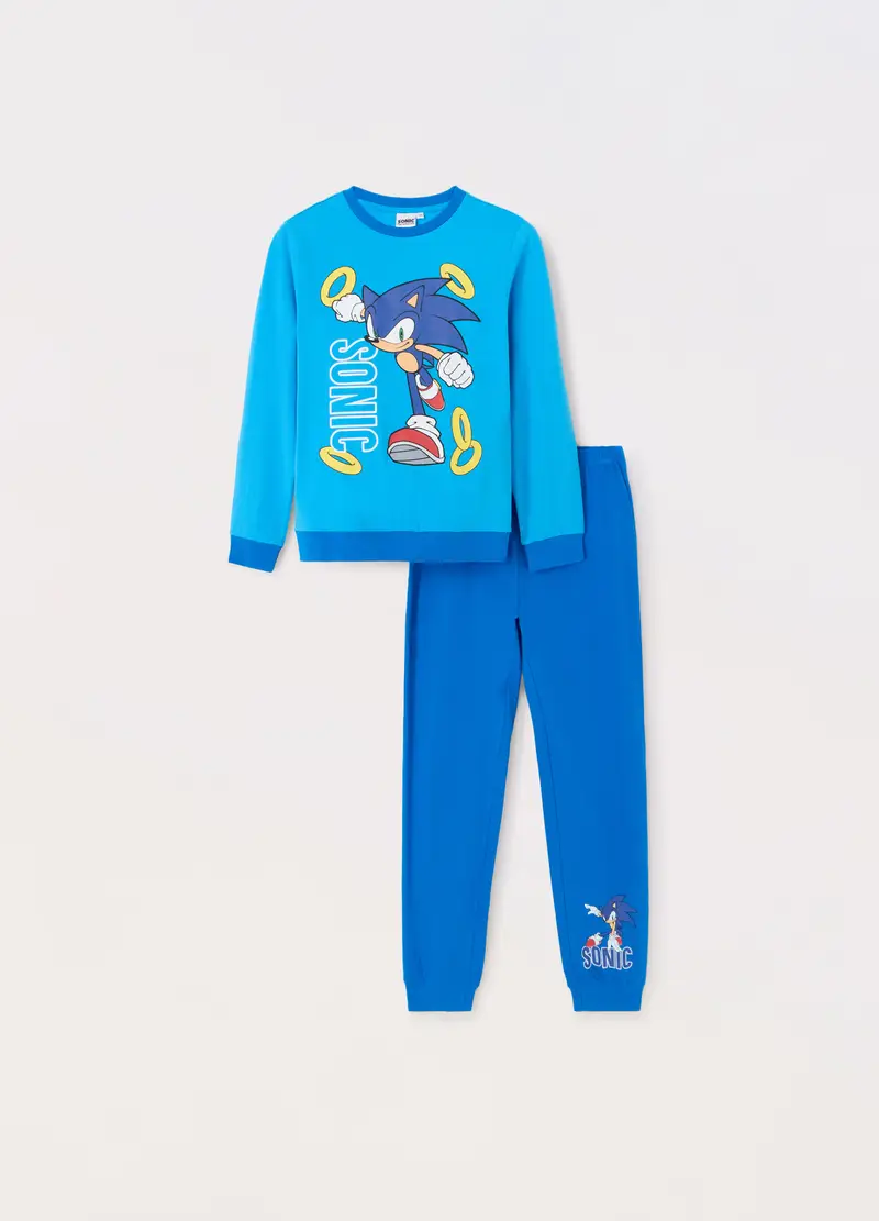 UPIM HB Set Pigiama Lungo Sonic Bambino, Blu