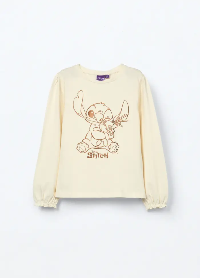 UPIM HB T-shirt In Jersey Di Cotone Stretch Bambina, Bianco panna