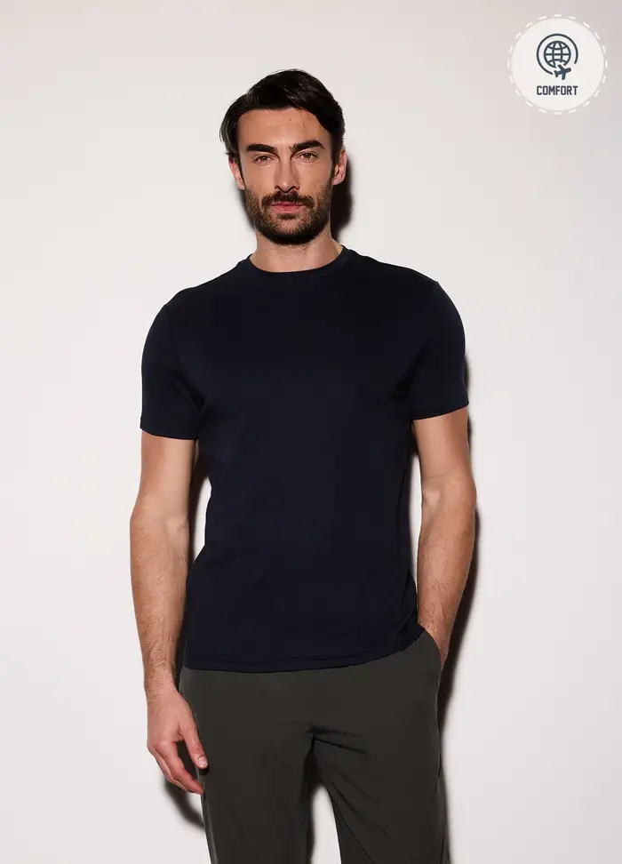 UPIM HB T-shirt Slim Fit In Jersey Di Cotone Uomo, Blu Notte