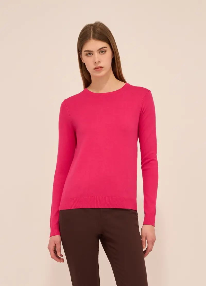 UPIM HB Tricot Misto Viscosa Donna, Rosa fuxia