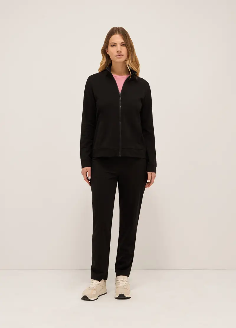 Upim Jogger In French Terry Di Cotone Stretch Donna, Nero