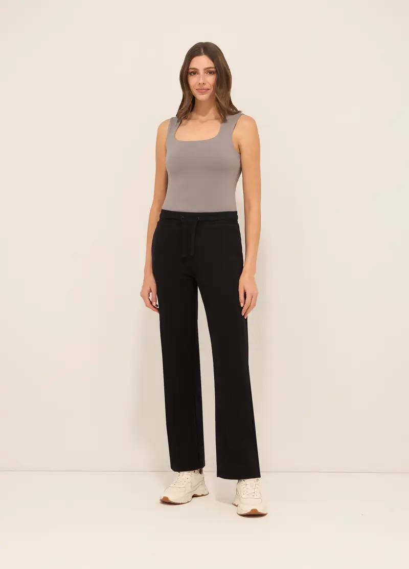 Upim, Jogger In French Terry Di Misto Cotone Donna, Nero, Taglia: XS