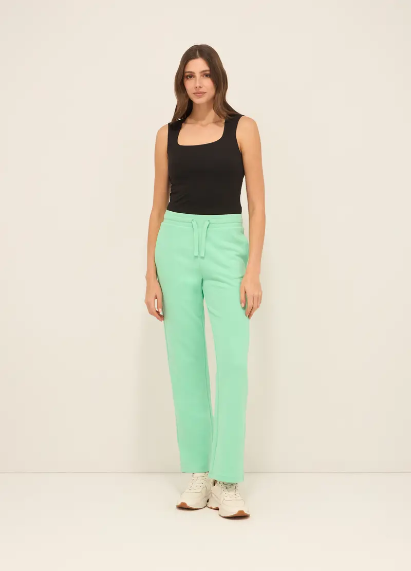 Upim Jogger In French Terry Di Misto Cotone Donna, Verde chiaro