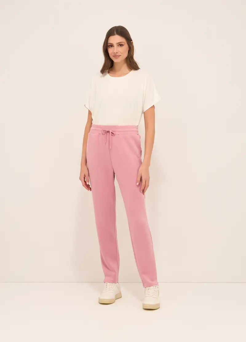 Upim Jogger In Jersey Di Misto Modal Donna, Rosa pastello