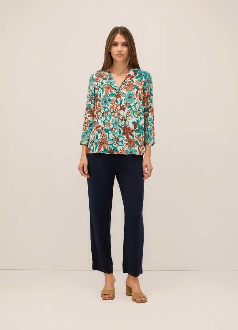 Upim Jogger In Pura Viscosa Donna, Blu navy