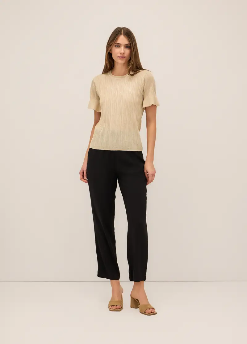 Upim Jogger In Pura Viscosa Donna, Nero